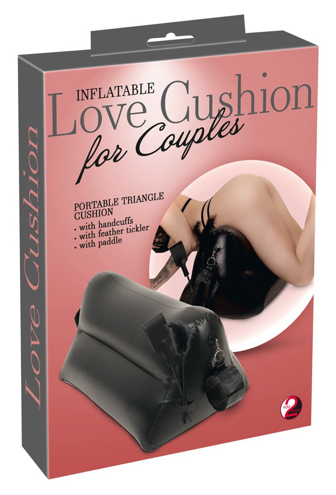 Almofada de Amor Insuflável para Casais - Almofada Triangular Portátil