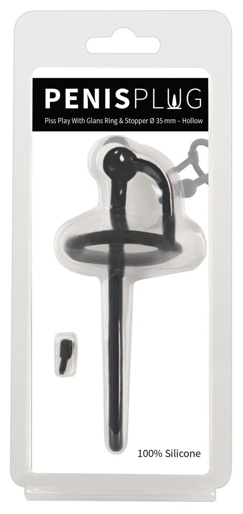 Piss Play Com Anel de Glande e Stopper Ø 35mm - Oco