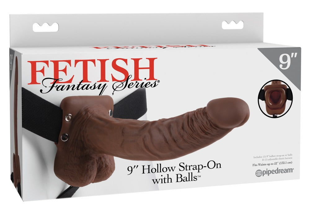 Strap-on Oco com Bolas de 23 cm
