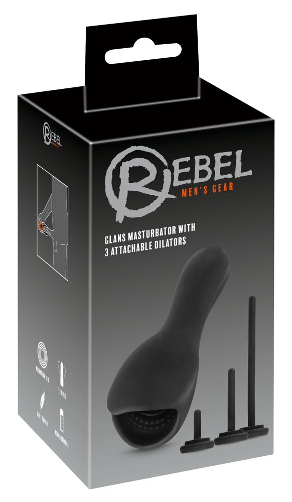 Vibrador para Glande com 3 Dilatadores Acopláveis