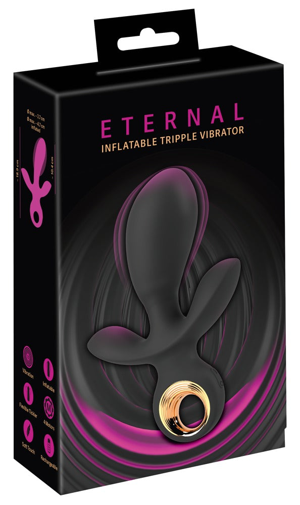 Vibrador Triplo Insuflável