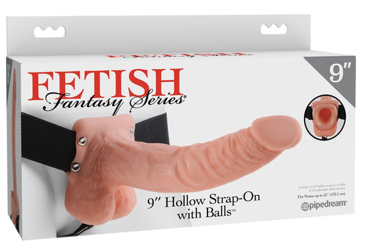 Strap-on Oco com Bolas de 23 cm