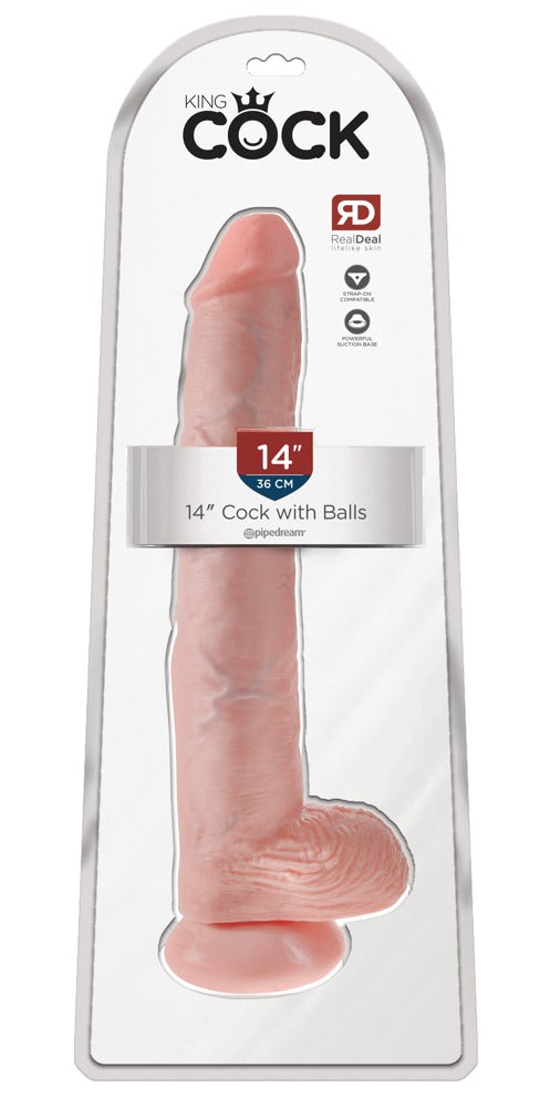14" Pénis com Testículos