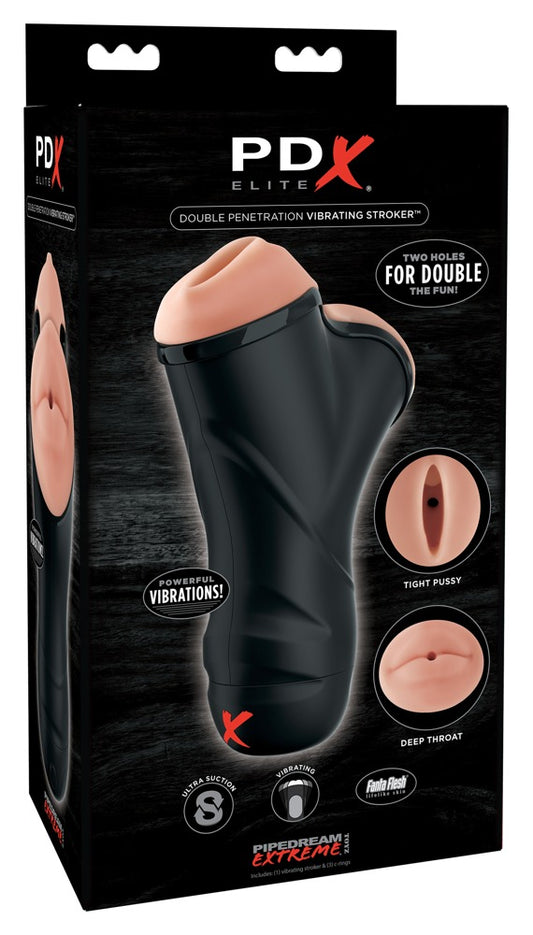 Stroker Vibratório de Dupla Penetração