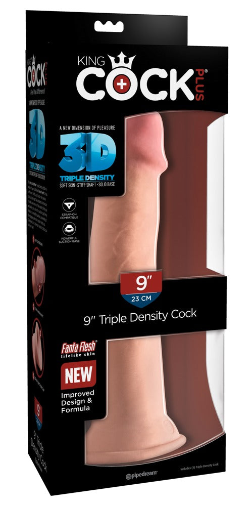 Pénis de 22,86 cm de Tripla Densidade