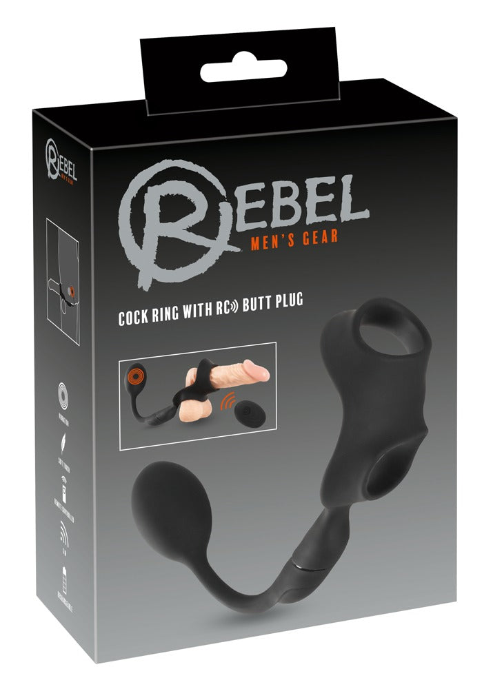 Anel Peniano com Vibro-Bala Anal RC