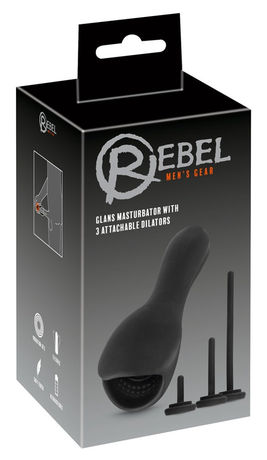 Vibrador para Glande com 3 Dilatadores Acopláveis