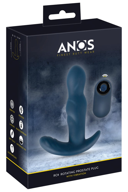 Plug Prostático Rotativo RC com Vibração