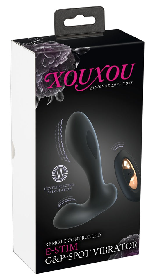 Vibrador G-Spot e P-Spot E-Stim com Controlo Remoto