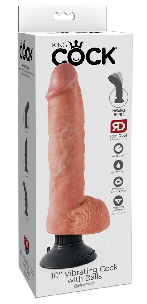Vibrador de 10" com Bolas