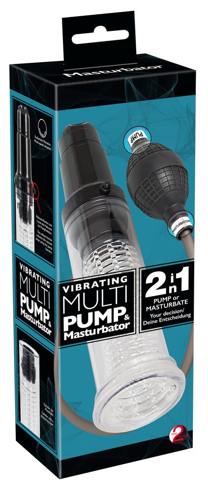 Bomba e Masturbador Vibratório Multiponto