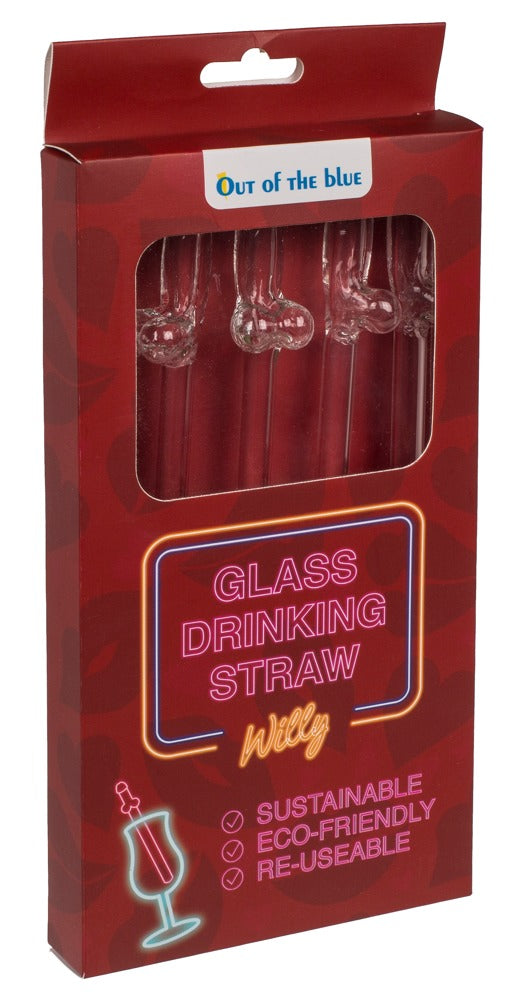 Palhinha de Vidro para Beber Willy