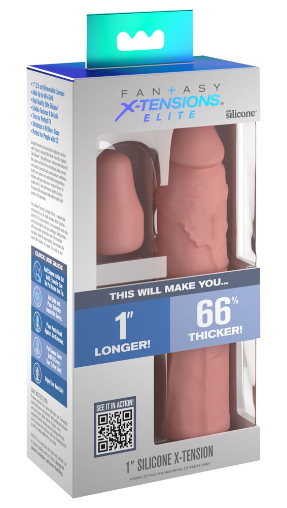 Extensão de silicone de 1"