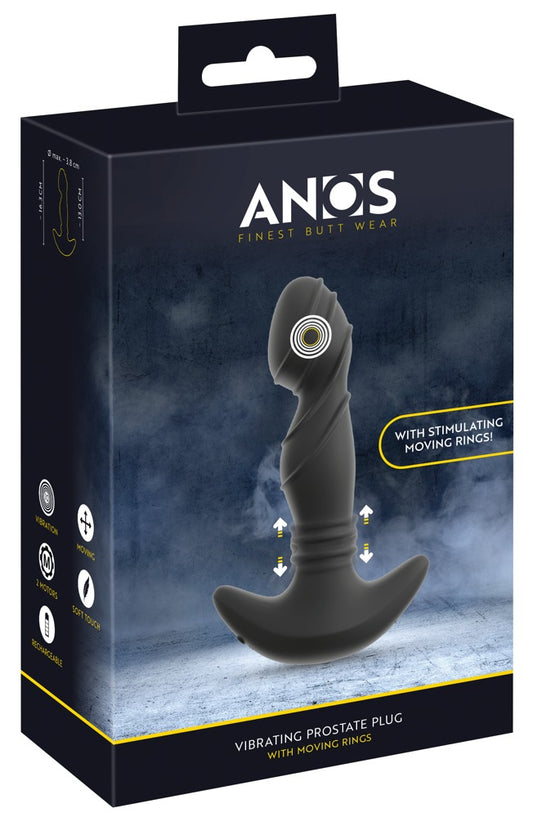 Plug Prostático Vibratório com Anéis Móveis