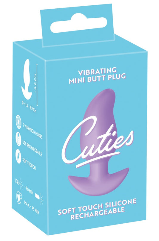 Mini plug anal vibratório