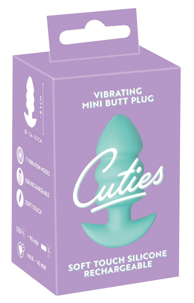 Mini plug anal vibratório